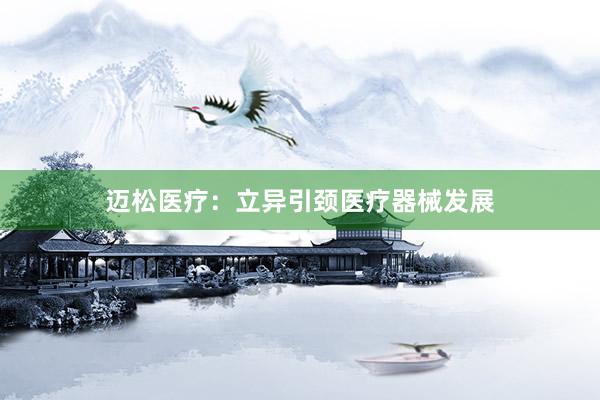 迈松医疗：立异引颈医疗器械发展